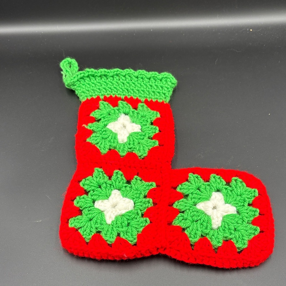Handmade Crochet Christmas Stocking